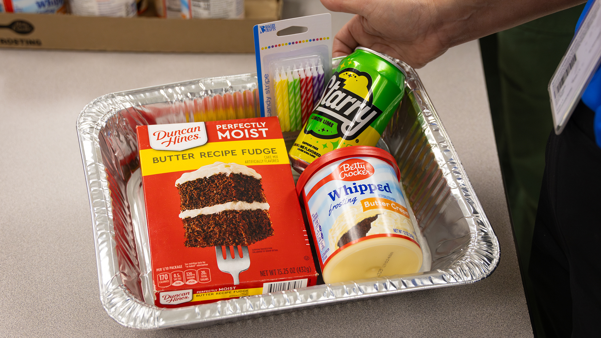 Cake donation kit.