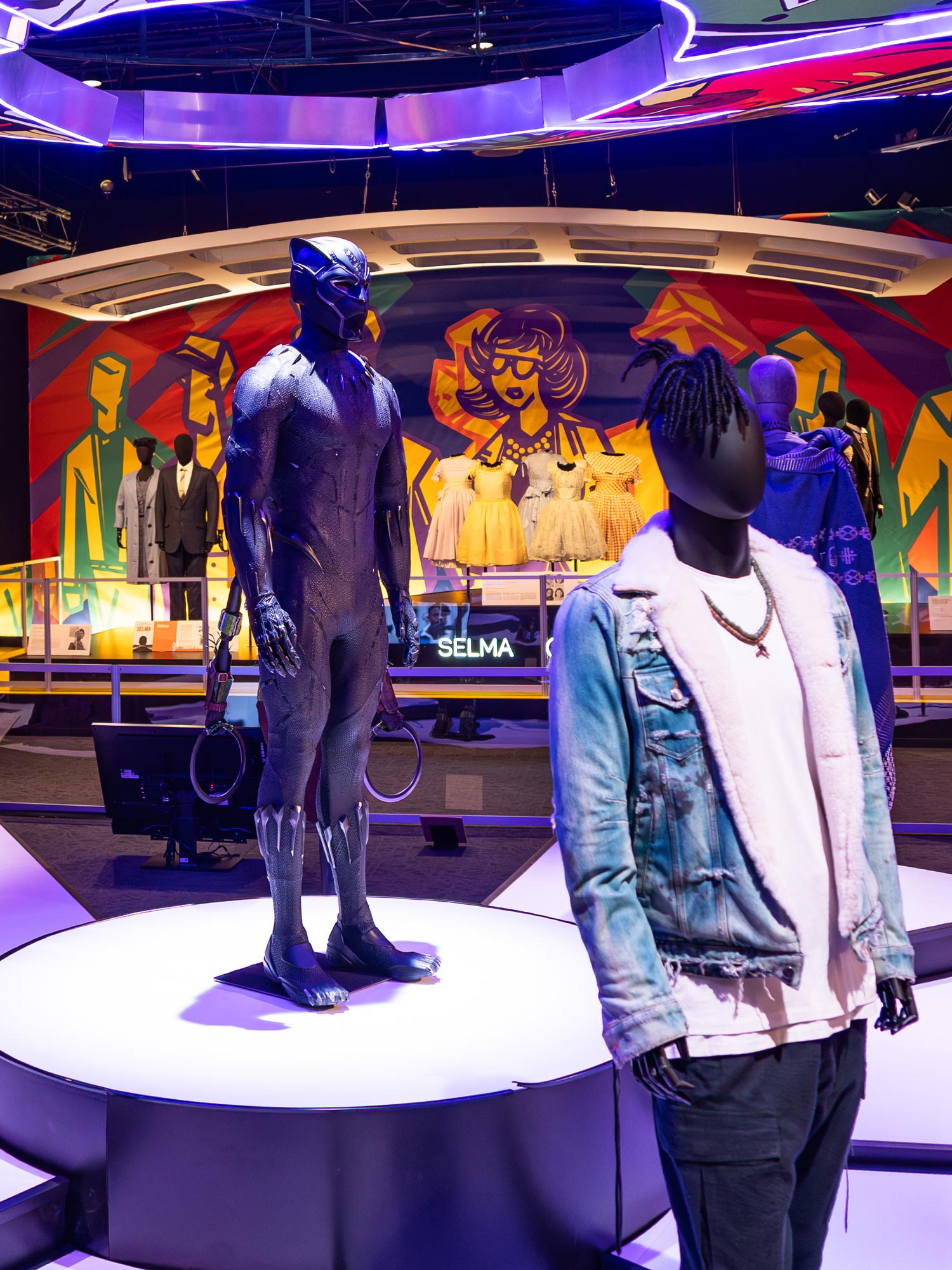 Black Panther and Killmonger costumes from the film Black Panther.